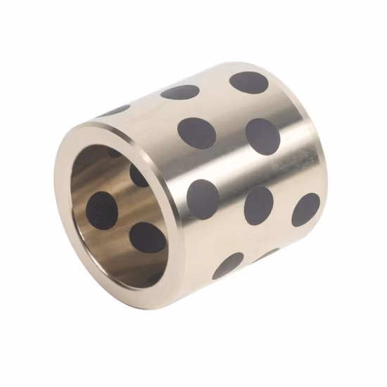 Autolubricante de cobre amarillo del transporte de guía de Bush del lubricante del grafito de Jdb Jfb que forra el buje de bronce